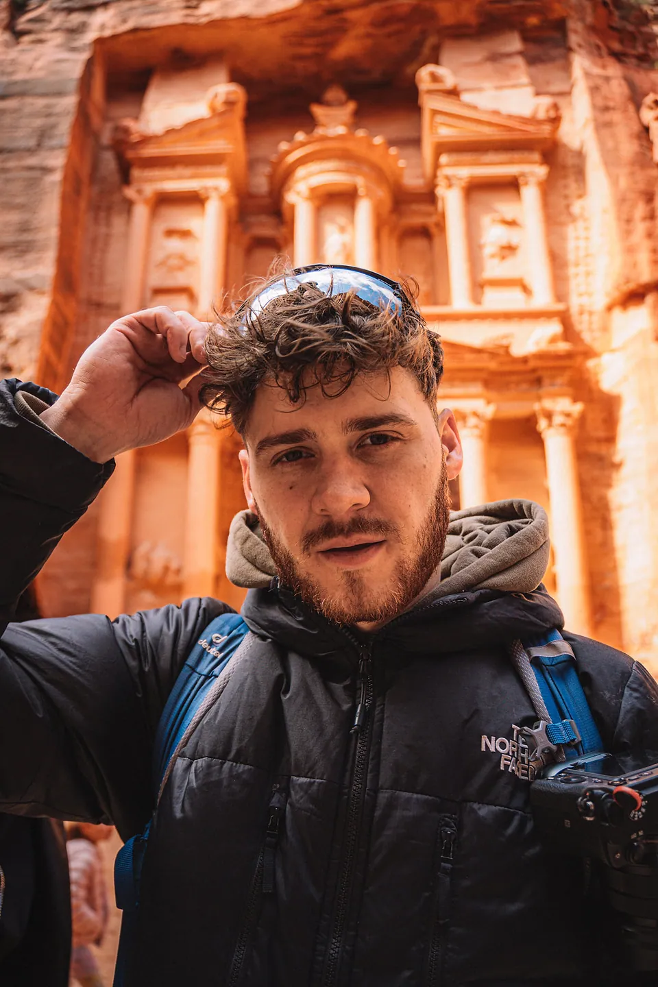 Adam in Petra, Jordan